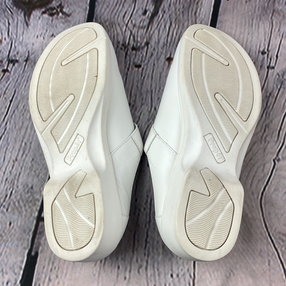 PROPET White Leather Slip On Mules - Picture 12 of 17